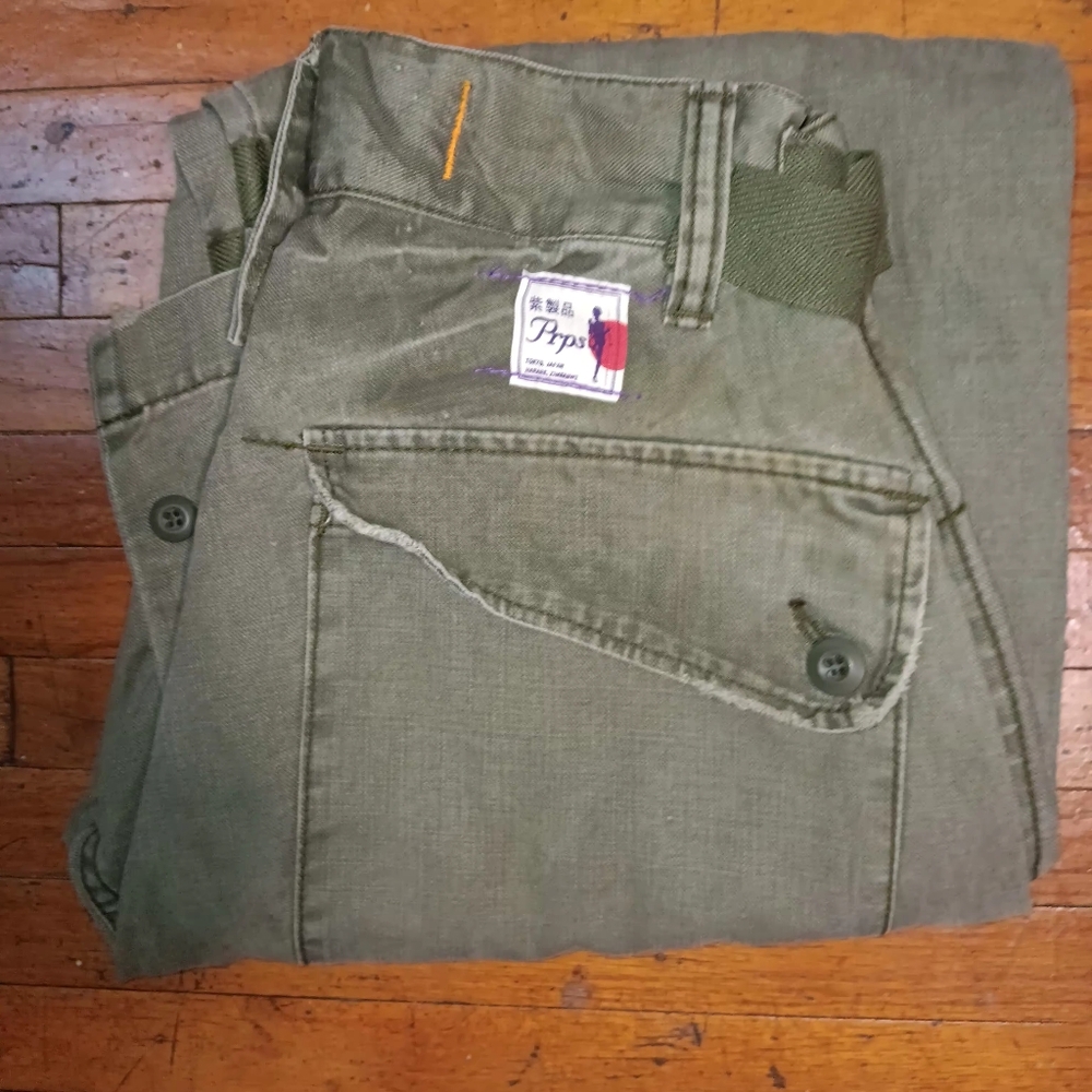PRPS Olive Green Cargo Pants